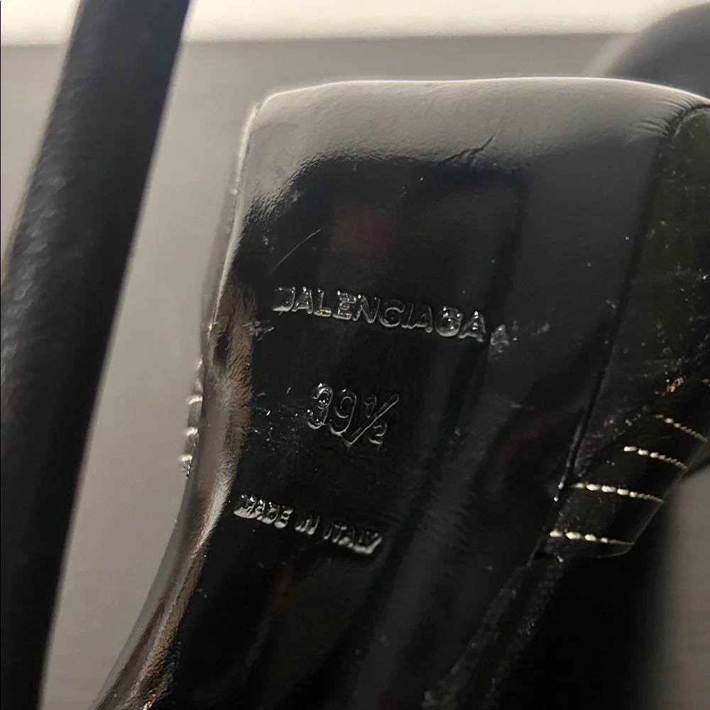 Balenciaga Black and Silver Heels from Barneys - Picture 6 of 8